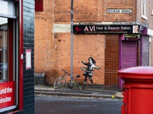 La fille au houla-hoop de Banksy